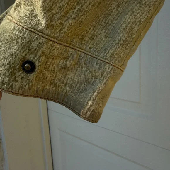 Free People Olive Patched Tapestry Drawstring Utility Jacket Size Large - Picture 10 of 16